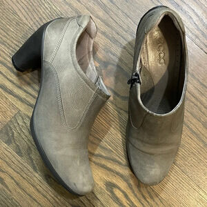 Ecco Sculpted Low Cut Ankle Leather Heeled Boots EU 41